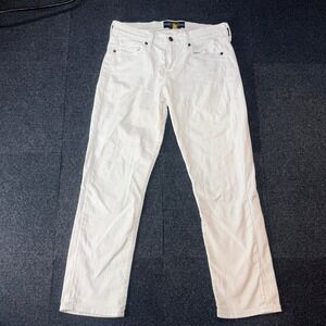 Lucky Brand Sofia Capri White Denim Jeans Womens Sz 6/28 Stretch 7W11400-P9R-1